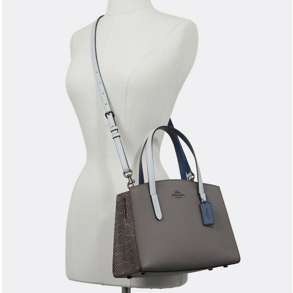 Coach Colorblocked Charlie 28 Pebble Leather